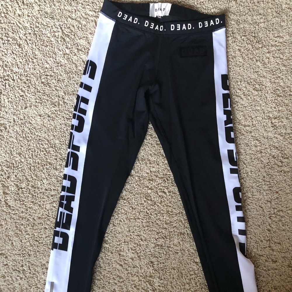 Dead Sports Black & White Leggings Size XS